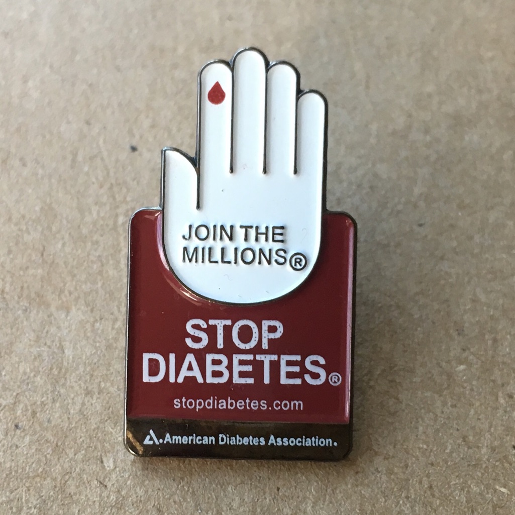 Stop Diabetes American Diabetes Association Pin